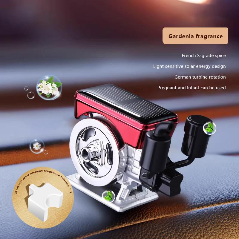 Автомобильные масляные диффузоры Вращающийся автомобильный диффузор духов на солнечных батареях Имитация двигателя трактора Автомобильный диффузор духов Автомобильная ароматерапия