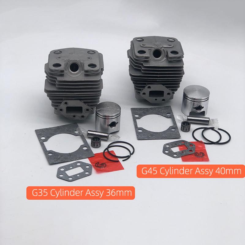 Комплект цилиндра и поршня 36 мм 40 мм Подходит для ZENOAH G45 G45L BC4310 HUS. 443R 143 143RI G35 3410 Садовый инструмент Триммер Кусторез Деталь