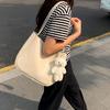 Solid Color PU Leather Shoulder Bag Korean Style Handbag Crossbody Bag Underarm Bag  Commuting