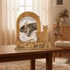 Wood Pet Photo Frame Dog/Cat Shape Photo Album Frame Picture Frame  Pet Lovers