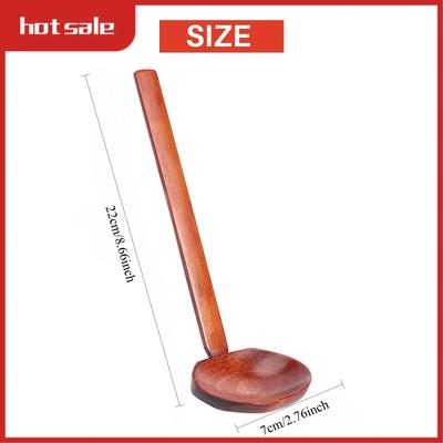 3 шт. деревянных ложек ручной работы, подходящих для каши, супа, рамена, горшка, ресторана, дома и т. д.