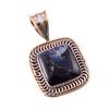 Natural Pietersite Gemstone 925 Solid Sterling Silver TwoTone Pendant 1.25" w8A04