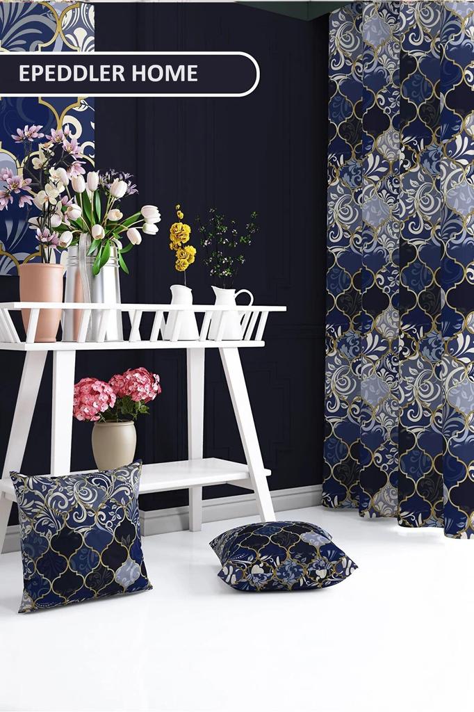 EPeddler домашняя османская этническая плитка с рисунком 140 х 270 см, мозаика с рисунком, цифровой печатный фон, занавеска( Одно крыло )