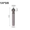 Router Bits Shank Solid Hardened Steel 1/4inch 6.35mm