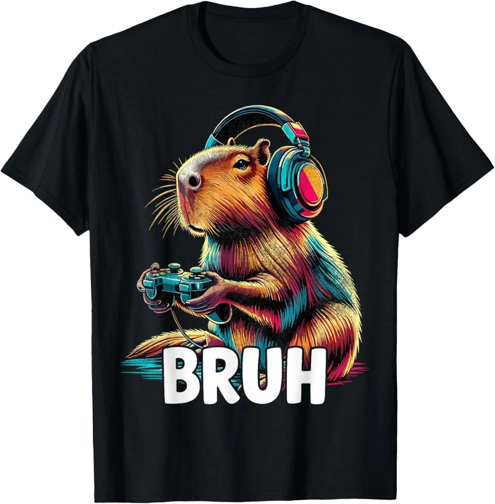 Bruh Capybaras Funny Video Games Capybara T-Shirt unisex T-Shirt