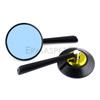 CNC Aluminum Motorcycle Rear View Mirrors Blue Lens Side Mirror Black Red Blue for Motorbike Scooter Moto Racing