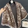 New Jacquard Square Scarf Women's Light Luxury High-end Imitation Cashmere Shawl Versatile Thickened Scarf