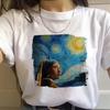 90s Vintage Tshirt Fashion Top Tees Female Vincent Van Gogh Harajuku Aesthetic T Shirts Women Oil Painting Ullzang Funny T-shirt