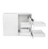 Magic Cargo Kitchen Cabinet Basket Universal White Sliding mm Magic Cargo Kitchen Cabinet Basket Universal White Sliding 900mm