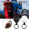 1pc Anti Loss Carabiner,Wire Lua Retractable Carabiner,Outdoor Backpack Keychain