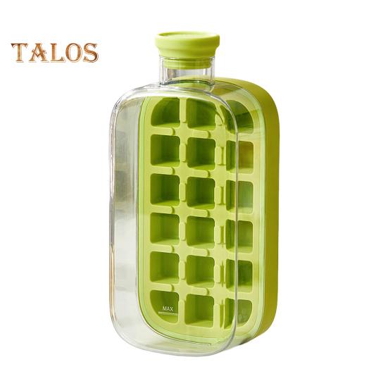 Лоток для льда с крышкой, эффективная форма для приготовления льда для морозильника, легкое извлечение, бесконтактная заливка кубиков льда для напитков, кофе, коктейлей