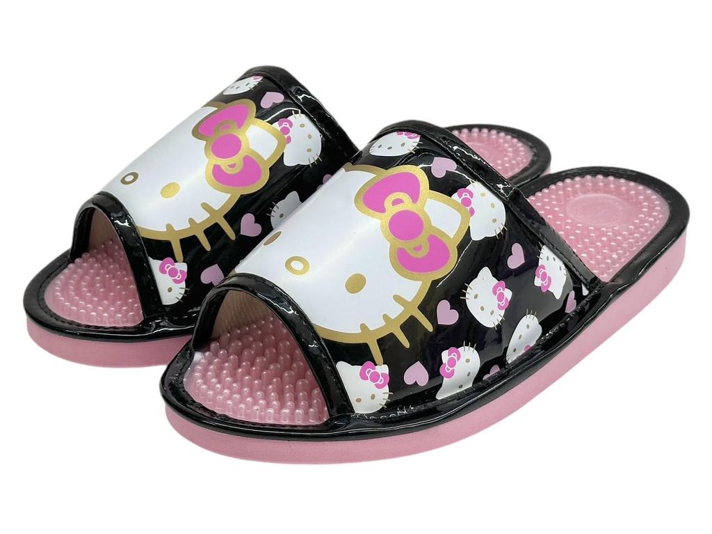 Hello Kitty Health Sandals Slippers [Sanrio] Women's SA-4196L (Black, L)