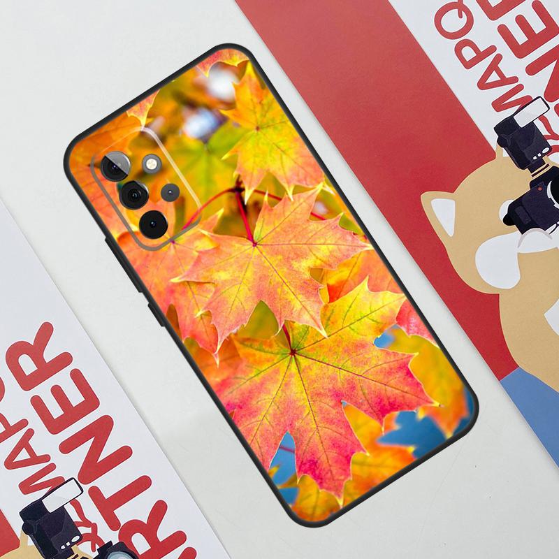 Чехол с разноцветными листьями для Samsung Galaxy A36 A35 A55 A06 A16 A26 A56 A53 A32 A52 A33 A13 A14 A34 A54 A17 A15