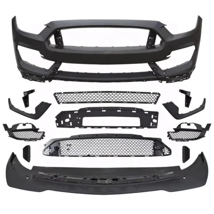 Compatible with 2015-2017 Ford Mustang Shelby GT350: Exhaust Tips, Rear Diffuser, and Lower Skirt