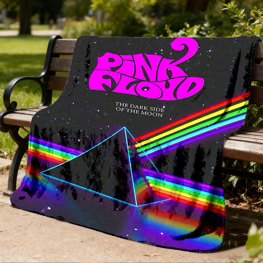 1 шт. Фланелевое одеяло Pink Floyd для улицы, Уютное и теплое, Мягкое, С игривым дизайном, Для сна, Кемпинга,