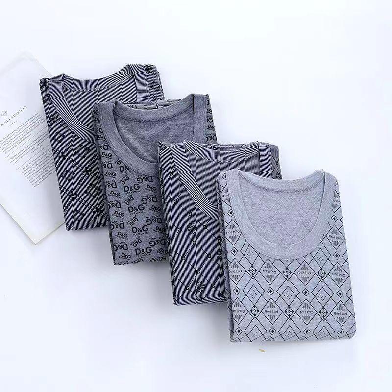 Мужское термобелье больших размеров из чистого хлопка на осень - для людей среднего и пожилого возраста