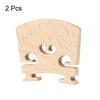 uxcell Maple Wood Violin Bridge for 1/8 Violins, 2 Pieces
