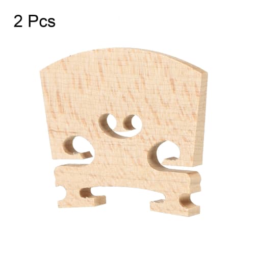 uxcell Maple Wood Violin Bridge for 1/8 Violins, 2 Pieces
