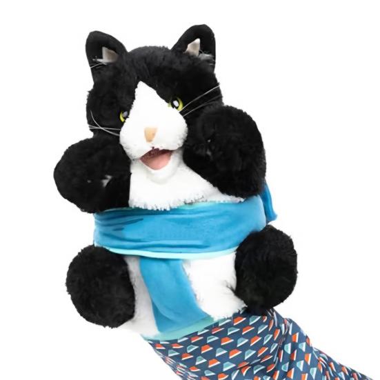 1Pc/2Pcs Cat Puppet Wrestler Toy Interactive Stuffed Animals Hand Puppet with Tough