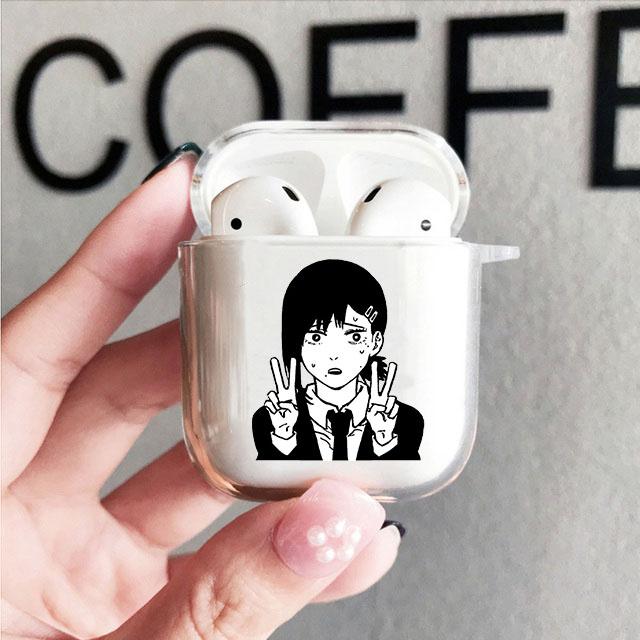 Чехол для Airpods с изображением бензопилы, мягкий защитный чехол для Airpods 1 2 3 Pro, милый мультяшный чехол Pochita Power для AirPods, чехлы в виде ракушки