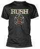 Серая футболка унисекс Rush American Tour 1977 Rock Metal Merch