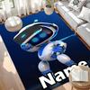 Custom Name Personalized Cosmic Bot Crew Print Carpet, Versatile Home Decor Rug, for Playroom, Apartment, Balcony, Entryway, Hallway Gift