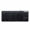 Elecom Keyboard Wired Membrane Thin Compact Keyboard Black TK-FCM107XBK