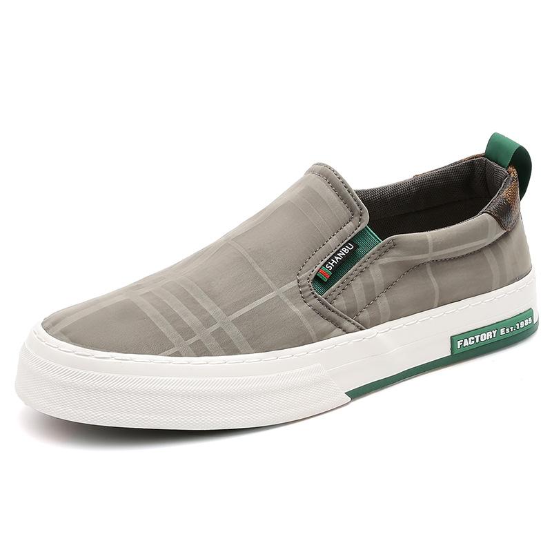 Весенняя новая мужская обувь, модный тренд, универсальная нишевая повседневная мужская парусиновая обувь, низкие туфли