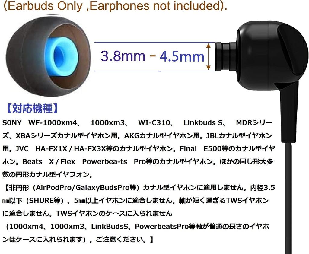 Гибридные наушники, сочетающие в себе 2 типа твердого силикона, размер S, 24 шт., звукоизоляция, усиление глубоких басов для Sony 1000xm5 для 1000xm4
