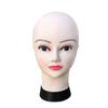 Bald Female Mannequin Head Wig Display Model Cosmetology Stand Holder for Glasses