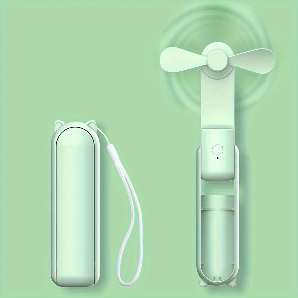 1 шт. модный портативный ручной вентилятор с USB-перезаряжаемым аккумулятором 2000 мАч мини-вентилятор небольшой карманный вентилятор для путешествий на свежем воздухе