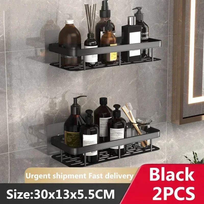 Wall Hanging Corner Rectangular Rack Bathroom Shelf Towel Rack Shelves Wall Shower Shampoo Rack No Drill Shelf Tripod