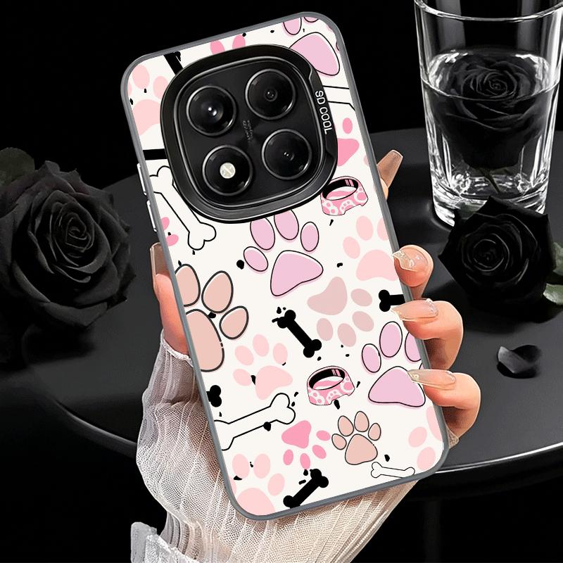 Чехол для телефона Xiaomi Redmi Note 15 14 13 12 Pro Plus 11 11S 11T 5G с милым рисунком лапки собаки, противоударный, защита от падения Fu