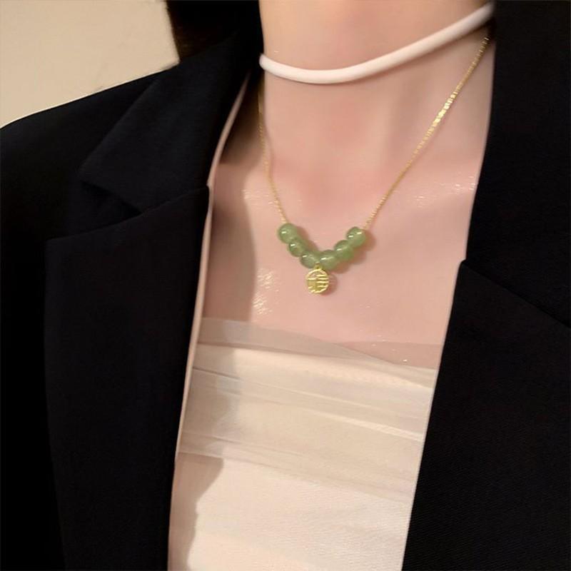 Жемчужное ожерелье женское нишевое легкое роскошное дизайнерское модное темпераментное цепочка на ключицу цепочка на шею цепочка на свитер цепочка из бисера