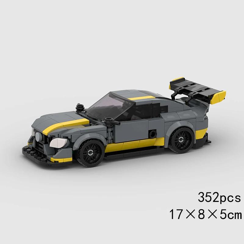 Скоростной кабриолет MOC Автомобиль Супергонка Техническое транспортное средство Модель Строительный блок Гоночный Раллийный Спортивный Кирпич Рождественский Подарок Игрушка Город