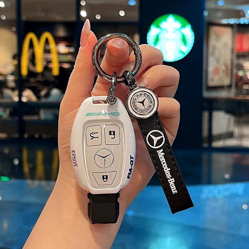 2025 Новый чехол-оболочка для брелока автомобильного ключа из ТПУ для Mercedes Benz A C E S Class GLS GLA GLK GLC CLS CLA W204 W221 W212 W205 W17