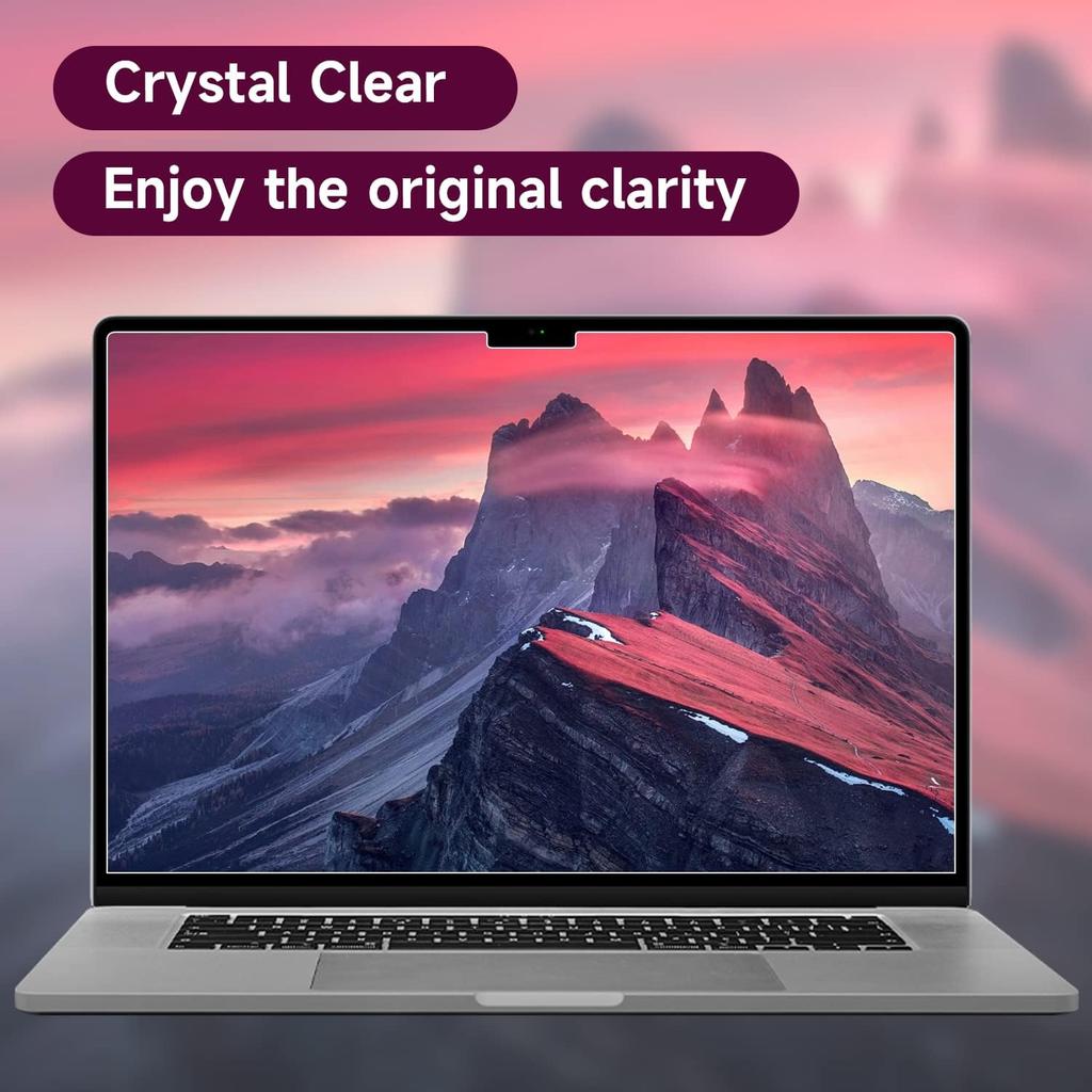 2 Pack Anti Glare Screen Protector Compatible with Macbook Pro 16 Inch (2021-2024, M4, M3, M2, M1-A3403/A2991/A2485/A2780), Anti Scratch Matte Screen