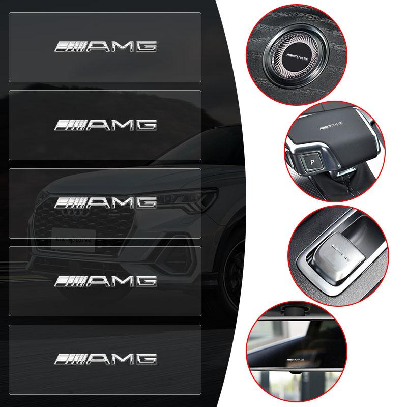 MITV3 Car Steering Wheel 3D Sticker Decals Emblem Badge Car Styling For Mercedes Benz W176 W246 W212 W204 C117 X156 A B C E Ml Gl Cla