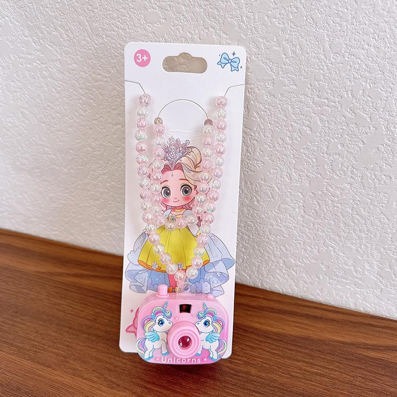 Ожерелье с проекционной камерой, Детское и студенческое ожерелье из бусин, Милый и забавный маленький подарок для малышей, Цепочка на шею