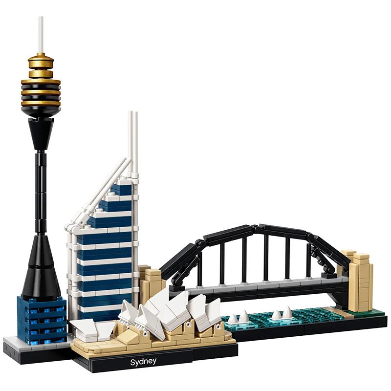 New York London Pairs Dubai Lanmark City Skyline Building Blocks Construction Bricks Set