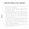 Homlly LED  Fire Flame Light Bulb (4 Modes Flickering) (X3PCS)