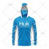 HUK Fishing Новые рыболовные рубашки UPF 50 с длинным рукавом, с капюшоном, защитой лица, Camisa Pesca, топы, защита от УФ, рыболовная маска для лица, одежда