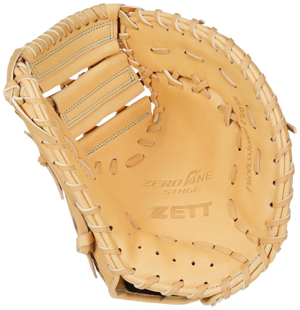 Перчатки для софтбола ZETT, первая ступень Zero One для игроков первой базы, пастельно-коричневые, для правых раскладчиков BJFB71513S, для мальчиков (3200)