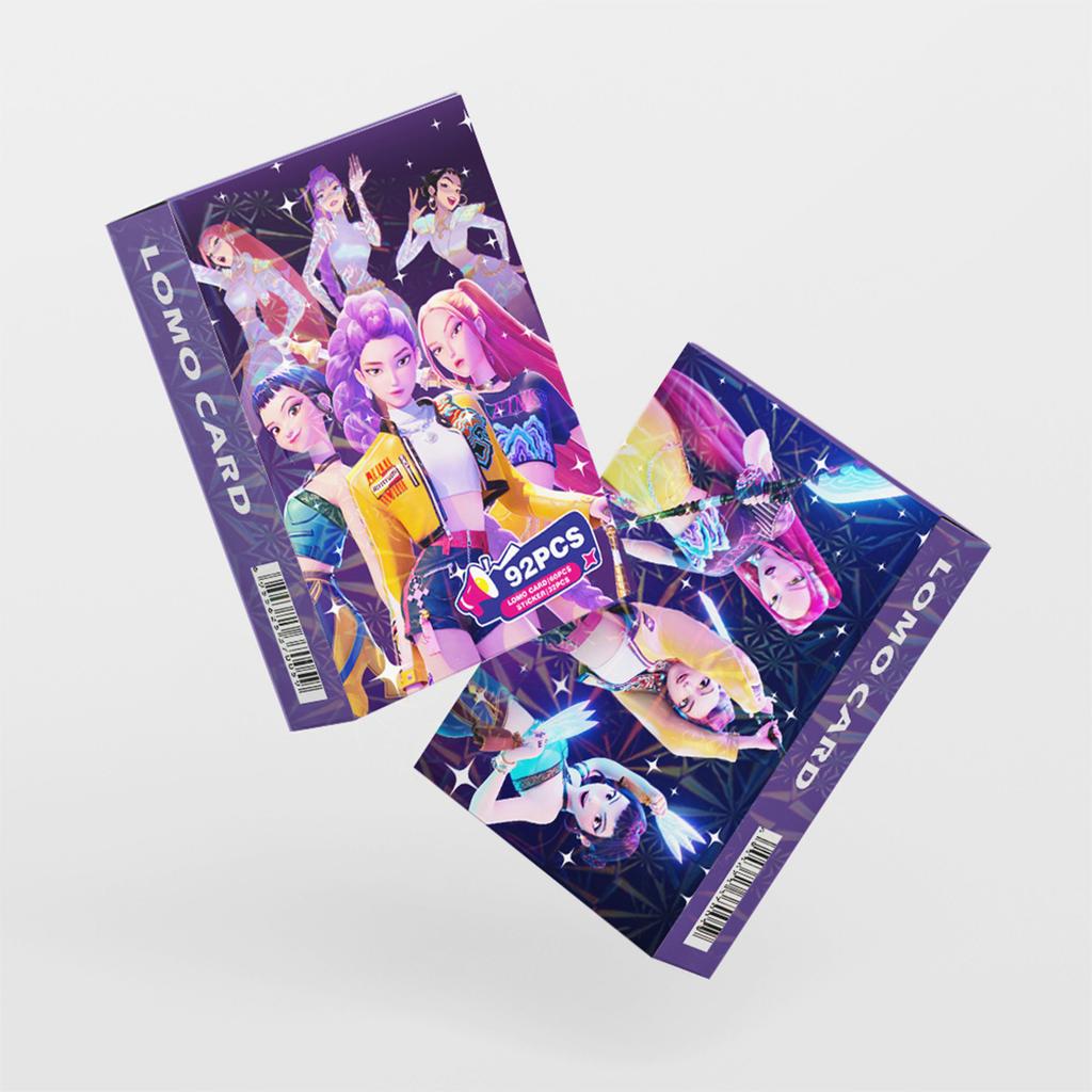 92 Double Sided HD Color Printed Photo Cards Of Anime Characters, Anime Peripheral Collection Cards, Stickers And Greeting Cards