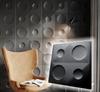 3D Wall Panel Mold for Gypsum, Plaster or Concrete Tile for Decorative Wall Panels 'Balance'