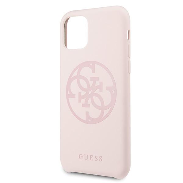 Guess Guhcn58Ls4Glp Iphone 11 Prolight Pink/Jasnoróżowy Twarde Etui Silikonowe 4G Ton W Ton