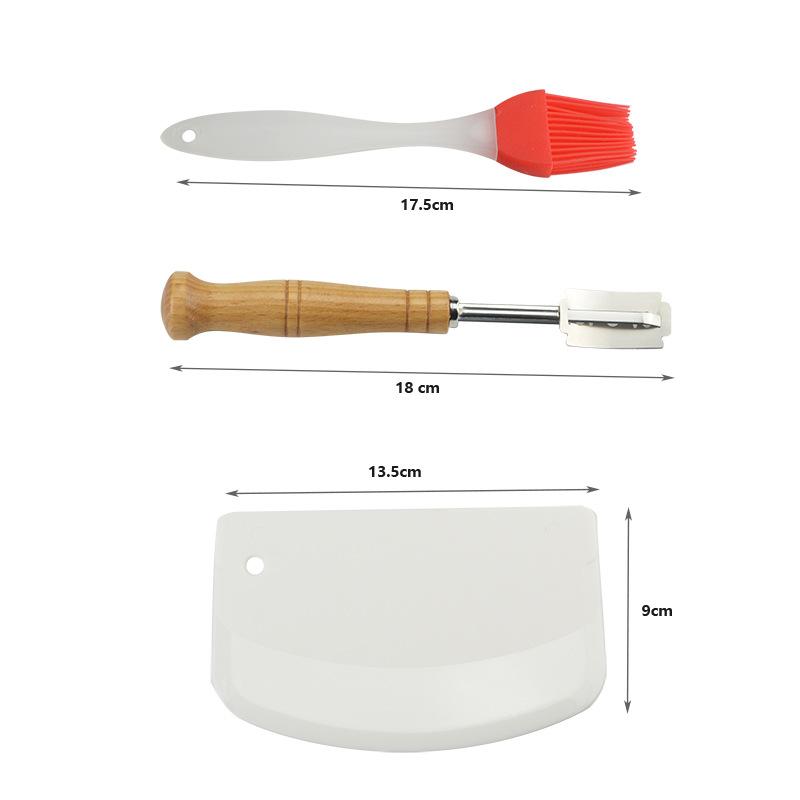 Набор инструментов для выпечки, овальная корзина из ротанга ручной работы, изогнутый нож для хлеба, расстойка, расстойка теста, Banneton Brotform, ферментация