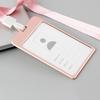 ID Card Holder With Lanyard Staff Aluminum Alloy Metal Work Name Card Badge Neck Straps For Business Meeting Visiting