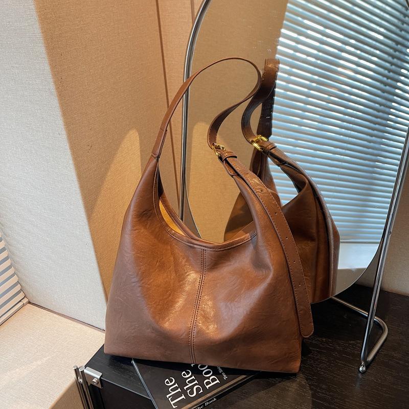 Ретро сумка-мессенджер большой вместимости для поездок на работу, женская текстурная сумка через плечо, простая и универсальная сумка-тоут