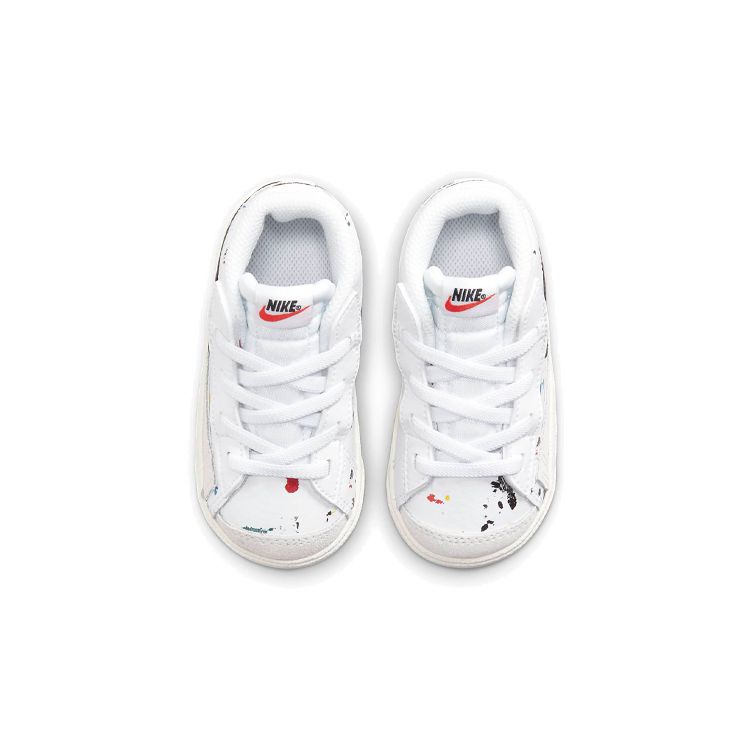 Nike Детские кроссовки Blazer Mid 77 TD Paint Splatter White Sail Black DJ2620-100